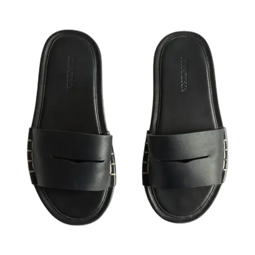 Loafer Slides In Black