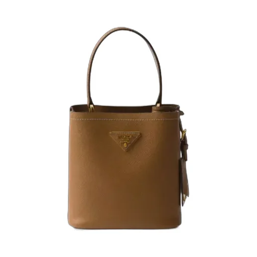 Prada Triangle-Logo Bucket Bag