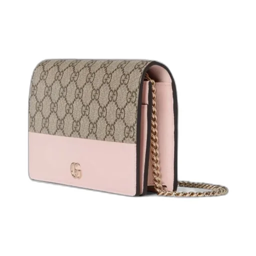 Gucci Kids Gg Marmont Foldover Top Wallet
