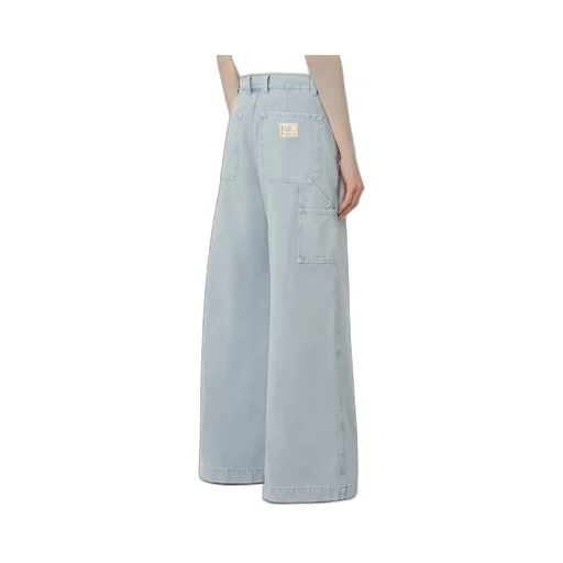 Wide-Leg Cotton Canvas Pants