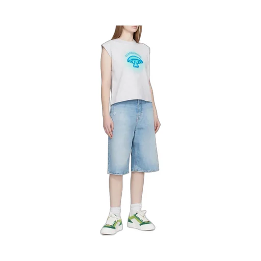Casablanca Airbrush Mushroom Sleeveless T-Shirt