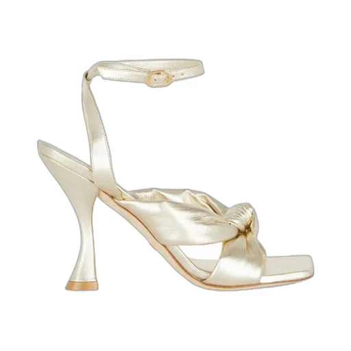 Square-Toe High-Heeled Sandals