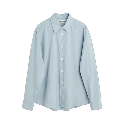 Our Legacy Long-Sleeved Curved Hem Shirt