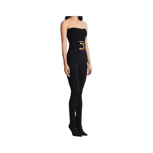 Balmain Belted Stretch Trousers