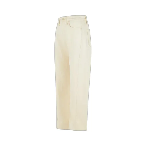 Cream Cotton Jeans The Half Pipe