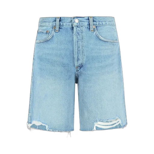 Agolde Indra Distressed Denim Shorts