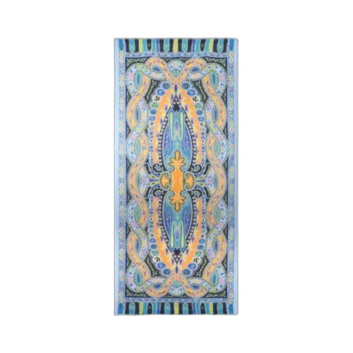 Paisley Wool And Silk Scarf
