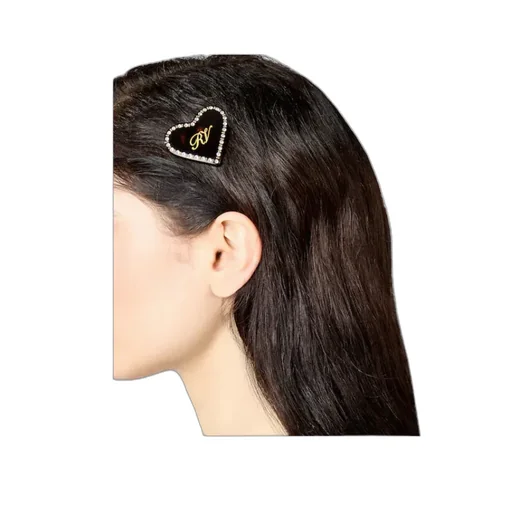 Roger Vivier Heart Embellished Hair Clip