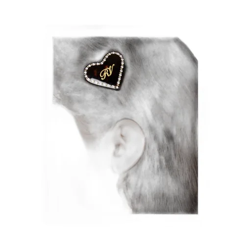 Roger Vivier Heart Embellished Hair Clip
