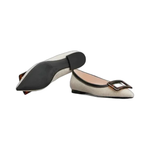 Square-Buckle Flats