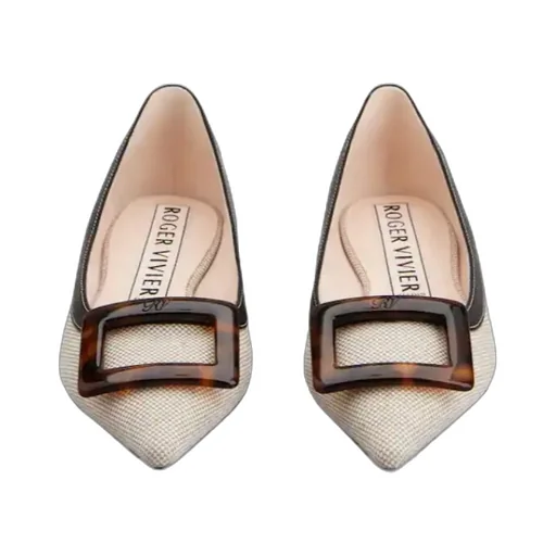 Square-Buckle Flats