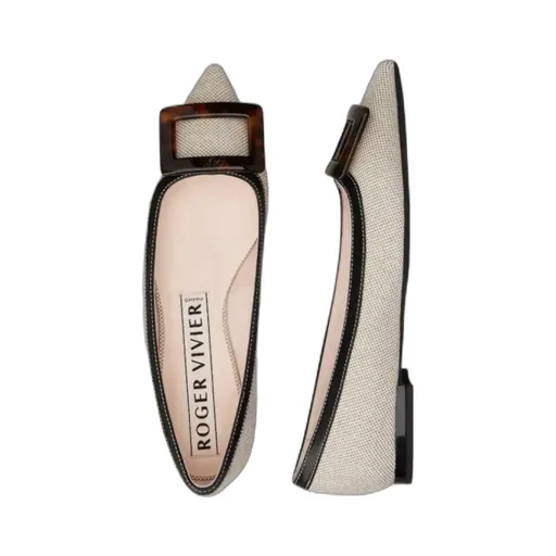 Square-Buckle Flats