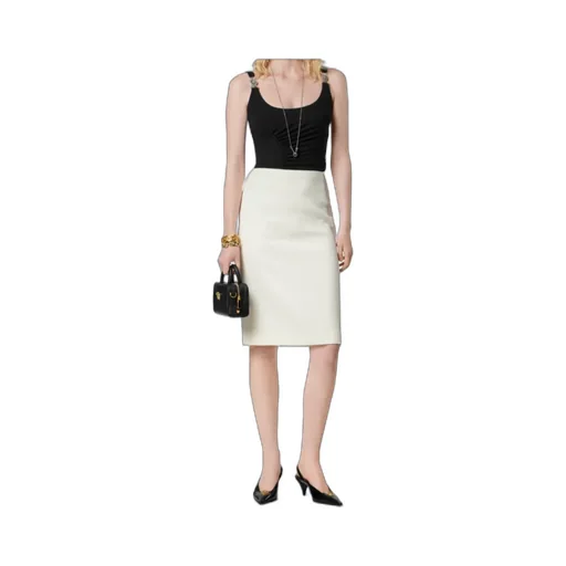 Versace Stretch Crpe Jersey Draped Bodysuit