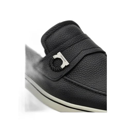 Boat Shoe Loafer With Gancini Detail