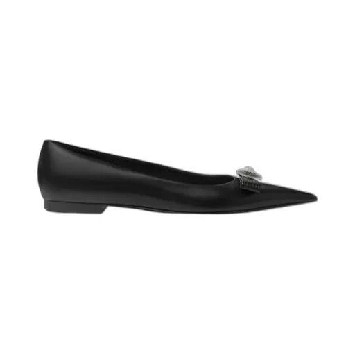 Versace Gianni Ribbon Ballerinas