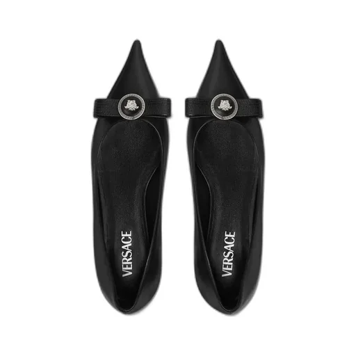 Versace Gianni Ribbon Ballerinas