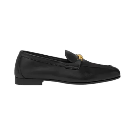 Versace Medusa Round-Toe Loafers