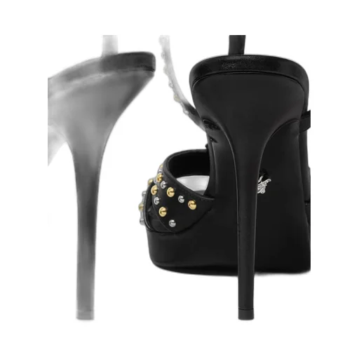 Versace V Embellished Platform Sandals