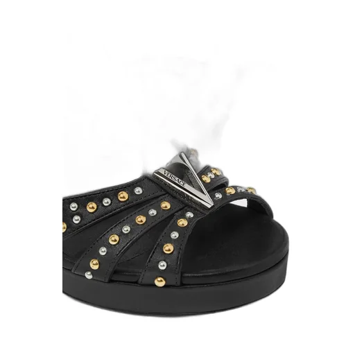 Versace V Embellished Platform Sandals