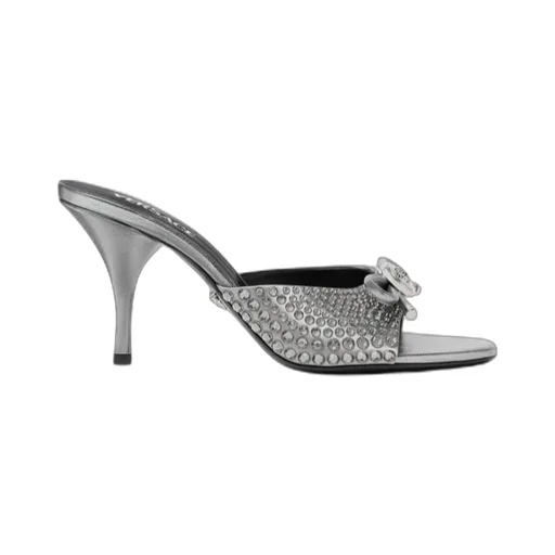 Versace Opera Bow Embellished Mules