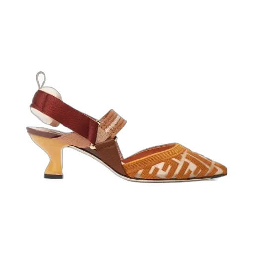 Fendi Colibrì Slingback Pointed-Toe Pumps
