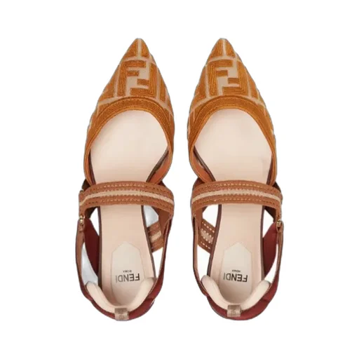 Fendi Colibrì Slingback Pointed-Toe Pumps