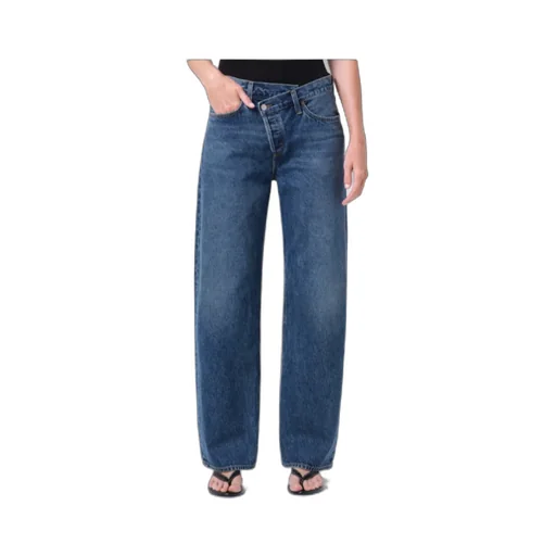 Button-Fastening Jeans