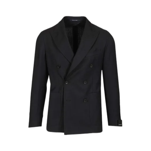 Tagliatore Double-Breasted Herringbone Blazer