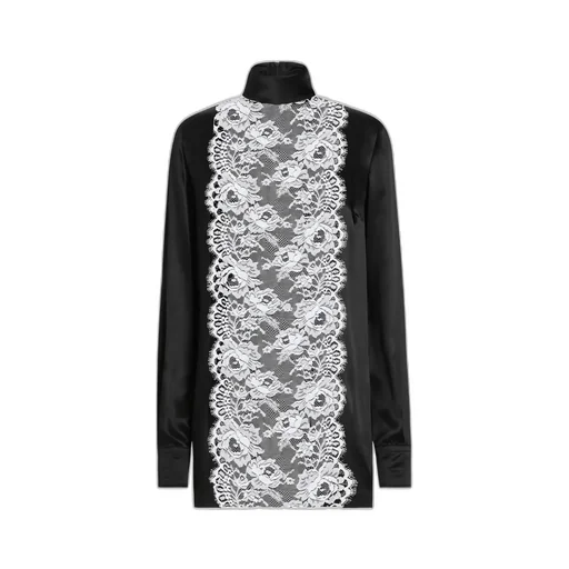 Lace-Appliqué Blouse