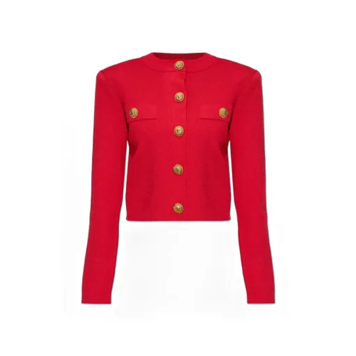 Balmain Button-Embellished Cardigan