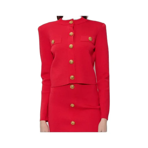 Balmain Button-Embellished Cardigan