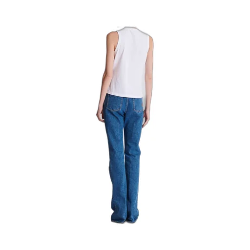 Balmain Brushed Logo Printed Relaxed Tank Top