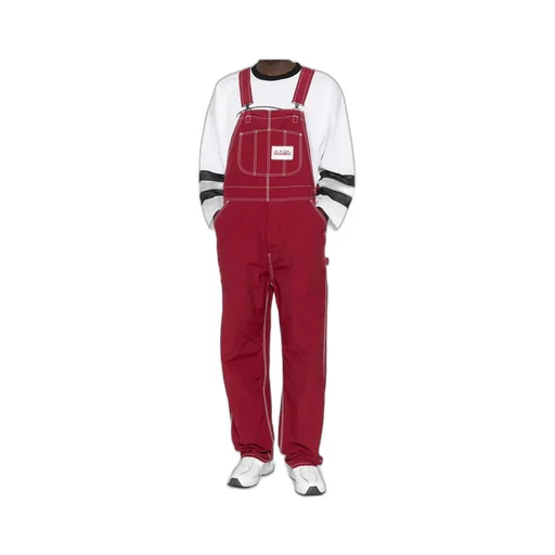 Contrast-Stitching Jumpsuit