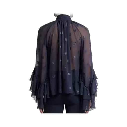 Ruffled Georgette Shirt