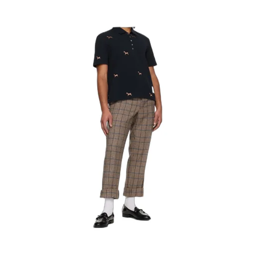 Thom Browne Lunar New Year Pique Horse Embroidery Polo Shirt
