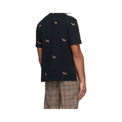 Thom Browne Lunar New Year Pique Horse Embroidery Polo Shirt