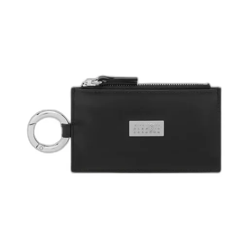 Mm6 Maison Margiela Logo Plaque Zip-Up Wallet