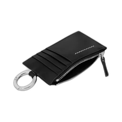 Mm6 Maison Margiela Logo Plaque Zip-Up Wallet