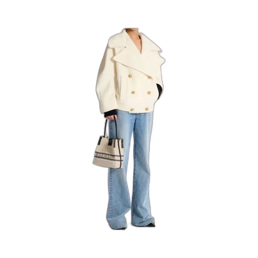 Release Bucket Bag In Canvas And Calfskin