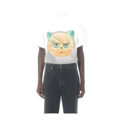 Valentino	Le Chat De La Maison-Printed Crewneck T-Shirt