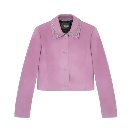 Embellished Suede Jacket