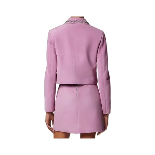 Embellished Suede Jacket