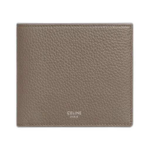 Bi-Fold Card Holder In Grained Calfskin