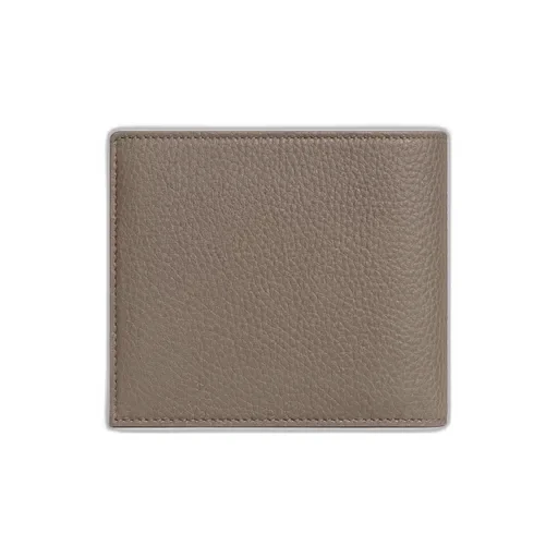 Bi-Fold Card Holder In Grained Calfskin