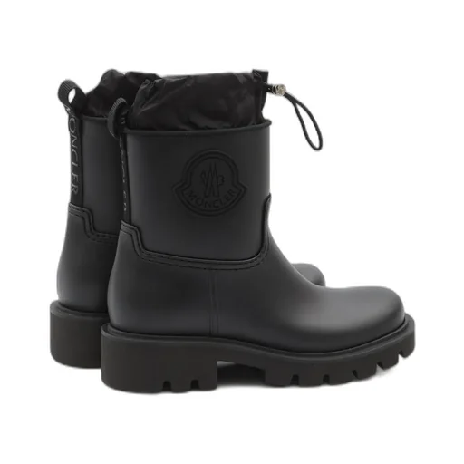 Moncler Kickstream Logo Patch Rain Boots
