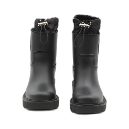 Moncler Kickstream Logo Patch Rain Boots