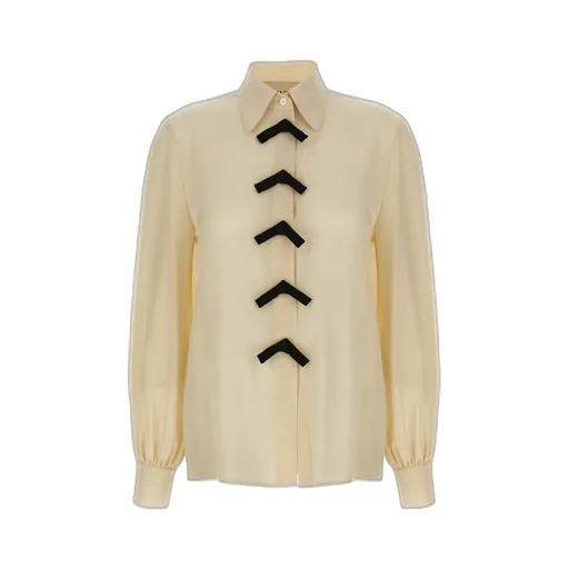 Valentino	Bow Detailed Button-Up Blouse