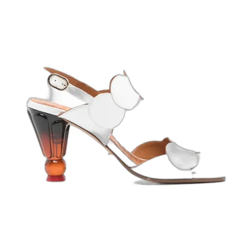 Round-Toe High-Heeled Sandals