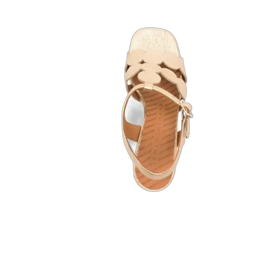 Chunky High-Heeled Sandals