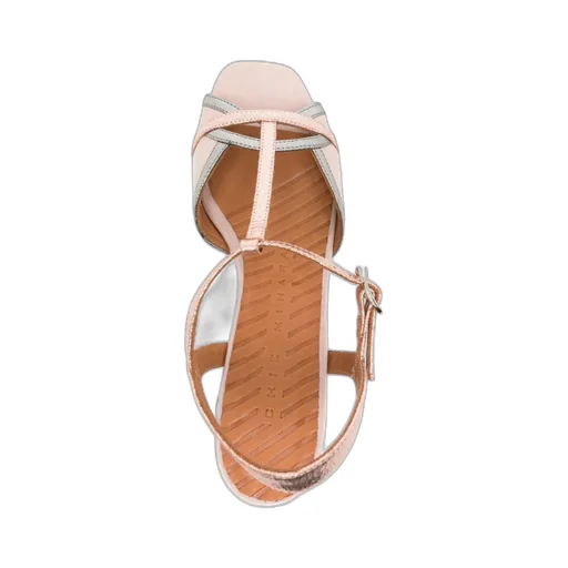 Chunky High-Heeled Sandals